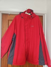 Regatta Great Outdoors Red With Grey Panels Jacket Detachable Hood Size XXXL
