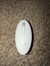 Sony Vaio VGP-WMS21 White Wireless Optical USB Mouse PC Laptop - No Dongle