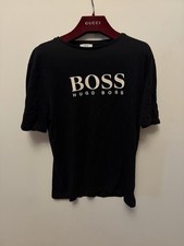 BOSS Hugo Boss Black Logo T Shirt Size 14S XS S