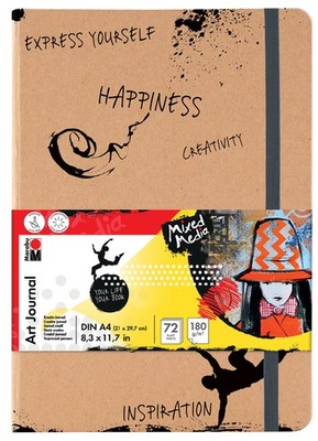 Marabu Notizbuch ''Art Journal'' DIN A4 180 g/qm 72 Blatt