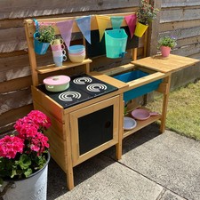 Deluxe Mud Garden Kitchen Play Kit Indoor Outdoor Imaginative Chef Play Fun NEW