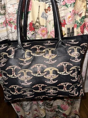 JUST CAVALLI By ROBERTO CAVALLI Large Logo Tote Bag