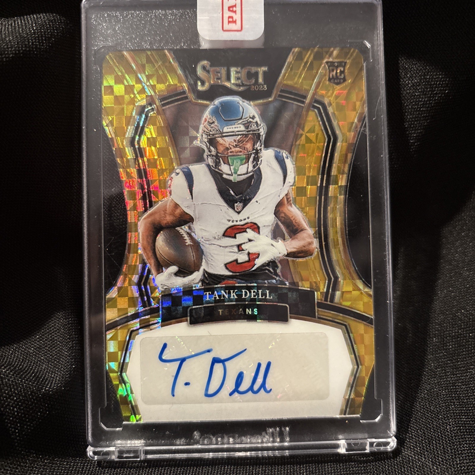 Tank Dell Panini Select Rookie Signatures #RSINTD Gold