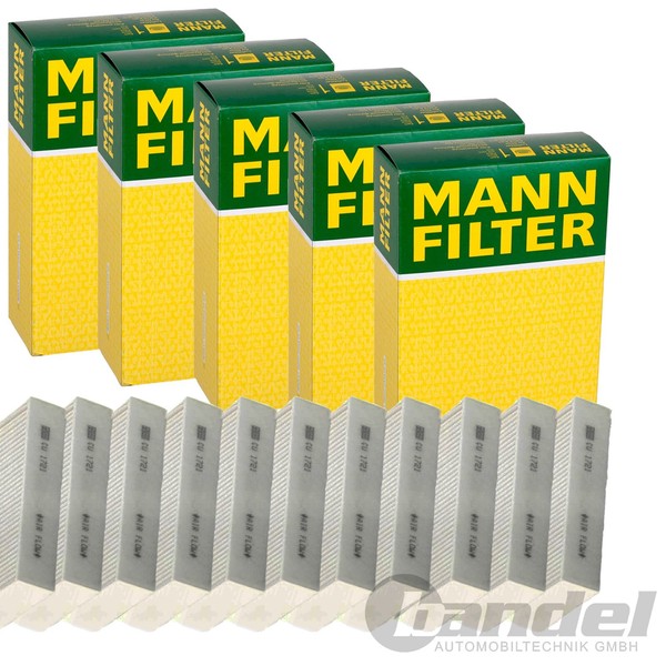 5X Mann-Filter CU 1721-2 Innenraumfilter Pollenfilter 5-STÜCK!-image