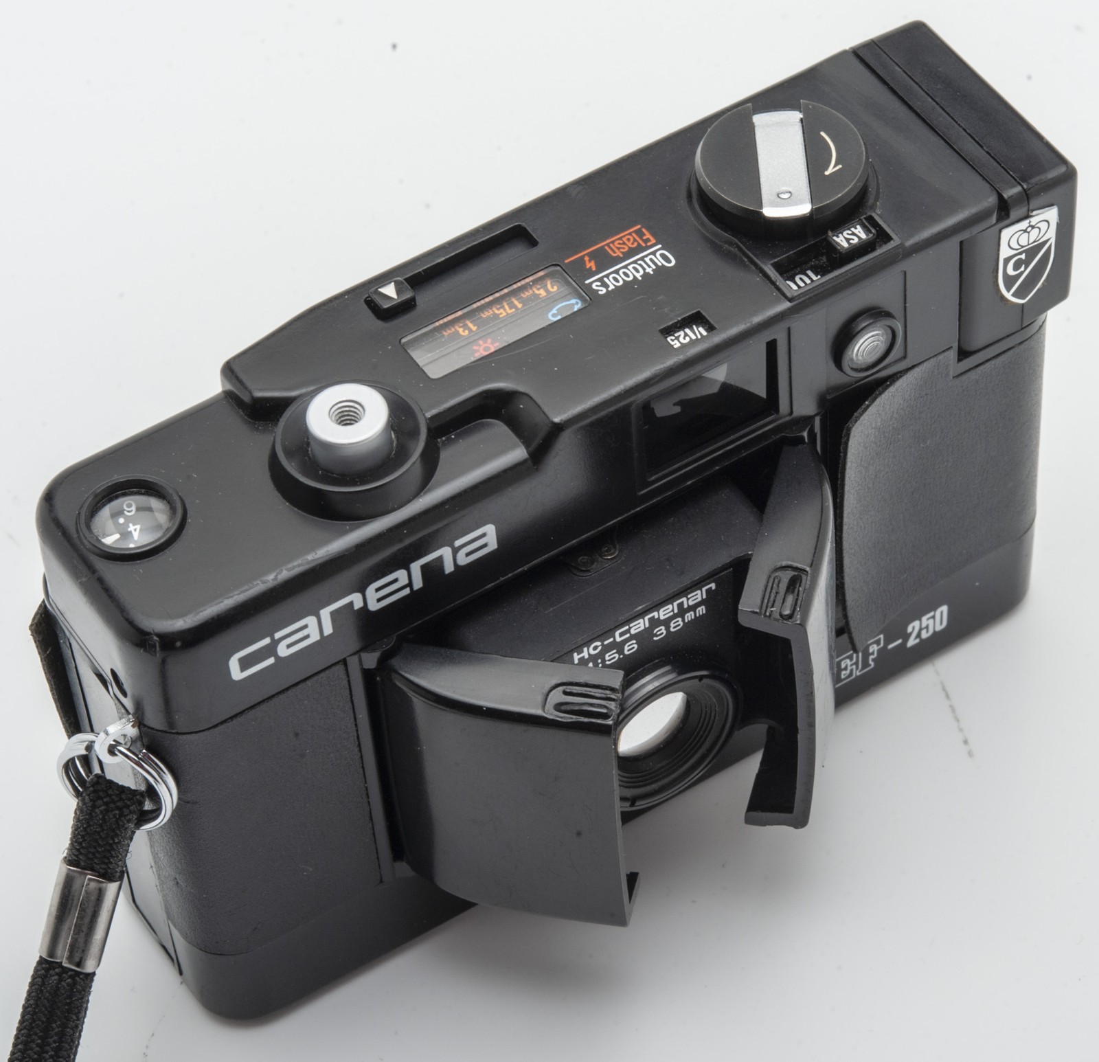 Carena EF-250 Body Gehäuse Kompaktkamera Analogkamera 35mm FLASH NOT WORKING!