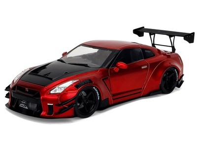 NISSAN GT-R (R35) LIBERTY WALK 2.0 RHD RED 1/18 DIECAST MODEL BY
