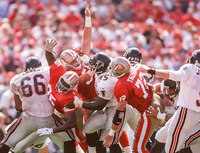 Artie Smith Keith DeLong and Mark Thomas San Francisco 49ers attem- Old Photo
