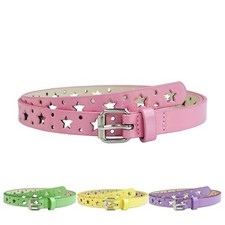 Women's Y2K Star Pattern Fashion Belt Pastel Star Decor Dopamine Waist Pink