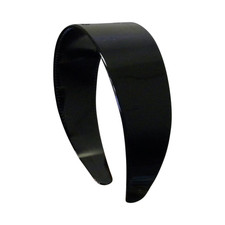 2 Inch Hard Plastic Headband with Teeth Women and Girls wide Hair band Black