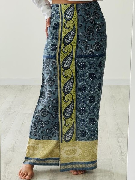 Women Etro Skirt Beige Silk 34 / XS / 42