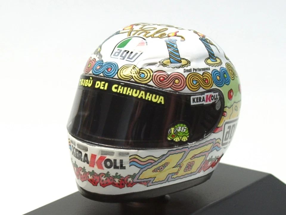 Minichamps AGV Helm, Valentino Rossi, 2008 - 398 080026 - 1:8 - Bild 2 von 4