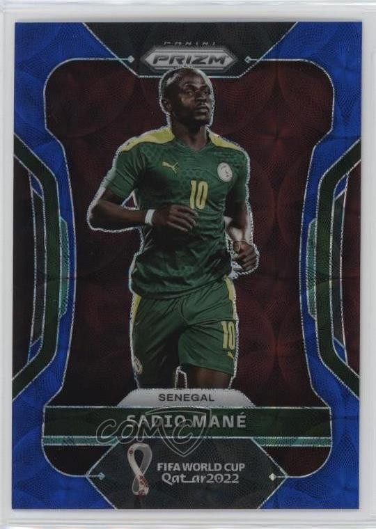 2022 Panini Prizm World Cup Qatar Choice Blue Prizm 48/135 Sadio Mane #252 14tf