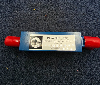 REACTEL 2DP7-2072.5/2250-X95/95/X100N11 SN24-06 Coaxial Bandpass