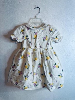 Cat & Jack Girls 5T Soft Floral Quilted Lined Dress Spring Knee Length NWT
