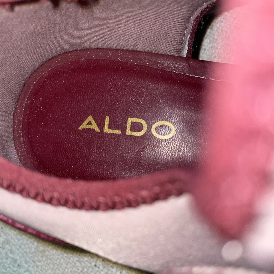 Zapatos deportivos Aldo para mujer talla 6,5 M beige rojo ocio aire libre activo Foto 2 de 4