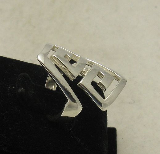 Long Stylish Genuine Sterling Silver Ring Solid 925 Perfect