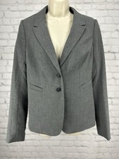NWT The Limited Collection Gray 2 Button Blazer Suit Jacket Women s Size 8