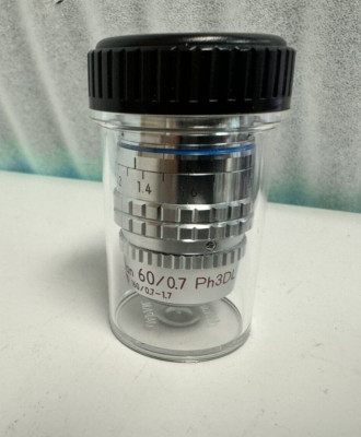 Nikon 60x/0.70 Ph3 DL  LWD 160/0.7-1.7 Microscope Objective, SN: 236252
