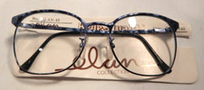 Vintage ELAN 43 Sapphire 54/18 Metal Eyeglass Frame New Old Stock  380