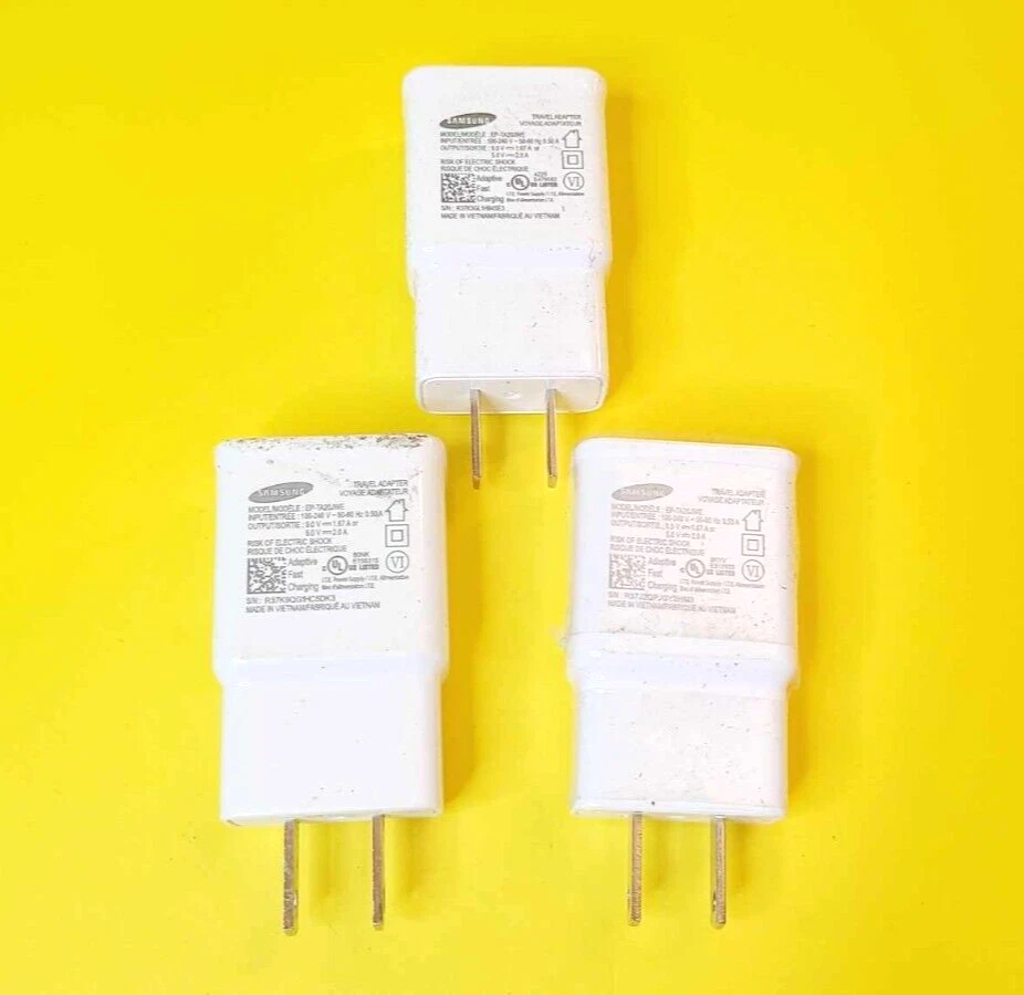 LOT 3x 100% GENUINE OEM SAMSUNG WALL PLUG FAST CHARGER AC POWER ADAPTER 9.0V 5.0 - Image 2 of 4
