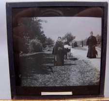 Magic Lantern Slide - Social History Shanklin 1895