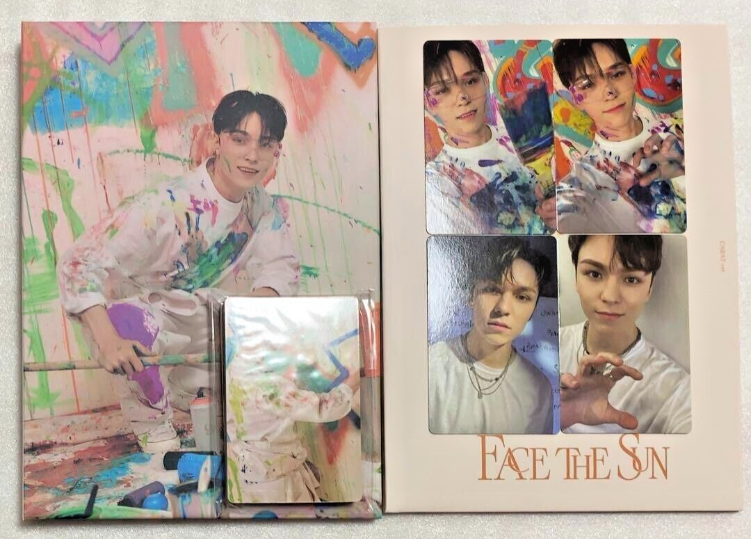 SEVENTEEN face the sun 17 ラキドロ　バーノン　トレカ SEVENTEEN VERNON Face The Sun Carat Ver CD Photocards Binder CD