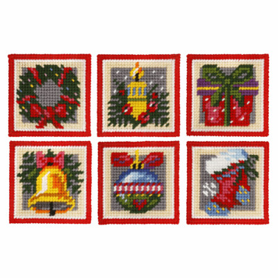 Orchidea Nadelspitze: Untersetzer: Weihnachtsmotive: 6Er Set