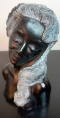 Melia Sculpture By Frank Schirman 1969 Made In Hawaii Exotic Black