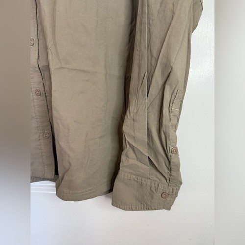 REI Co-Op Women’s Tan Sahara Long Sleeve Botton Down Shirt - Size XL - Picture 2 of 10