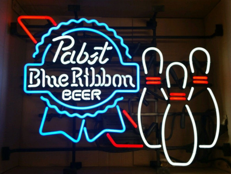 Pabst Blue Ribbon Beer Bowling Pins Skittles 24