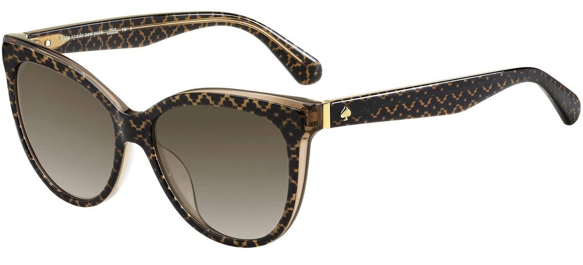 Kate Spade Brown Patterned Sunglasses Amazon.com: Kate Spade ELOWEN/G/S Havana Pattern Beige/Brown  main image 4