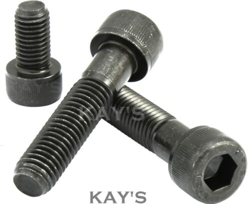 M12(12mm) HIGH TENSILE 12.9 CAP HEAD ALLEN BOLTS SELF COLOUR BLACK SOCKET SCREWS - 第 1/3 張圖片