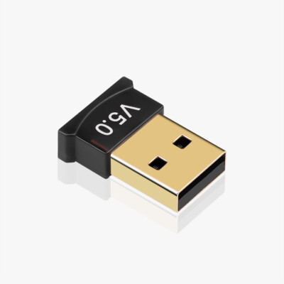 Mini Bluetooth V5.0 USB Adapter Dongle Wireless Receiver for Windows Desktop ...