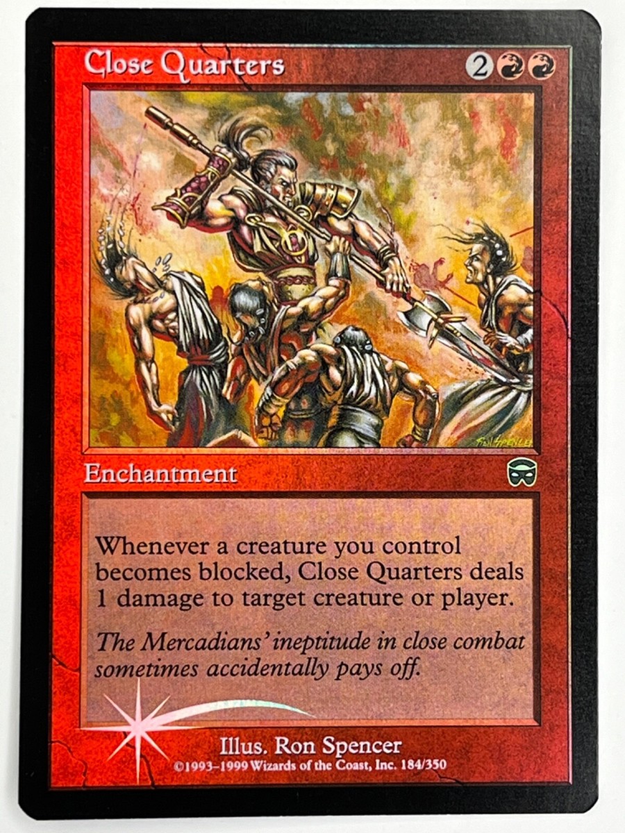 MTG Foil 1X Close Quarters X1 Mercadian Masques Magic - NM