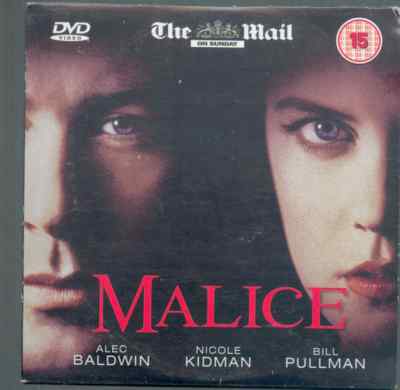 Malice Uk Promo Dvd Alec Baldwin Nicole Kidman Bill Pullman Bebe Neuwirth Ebay