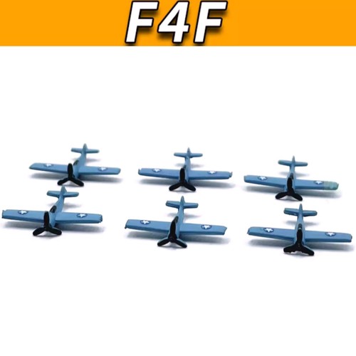 6pcs 1cm 1/1000 US Aircraft Carrier (F4F) Plane Model Collection Display w - Bild 9 von 12