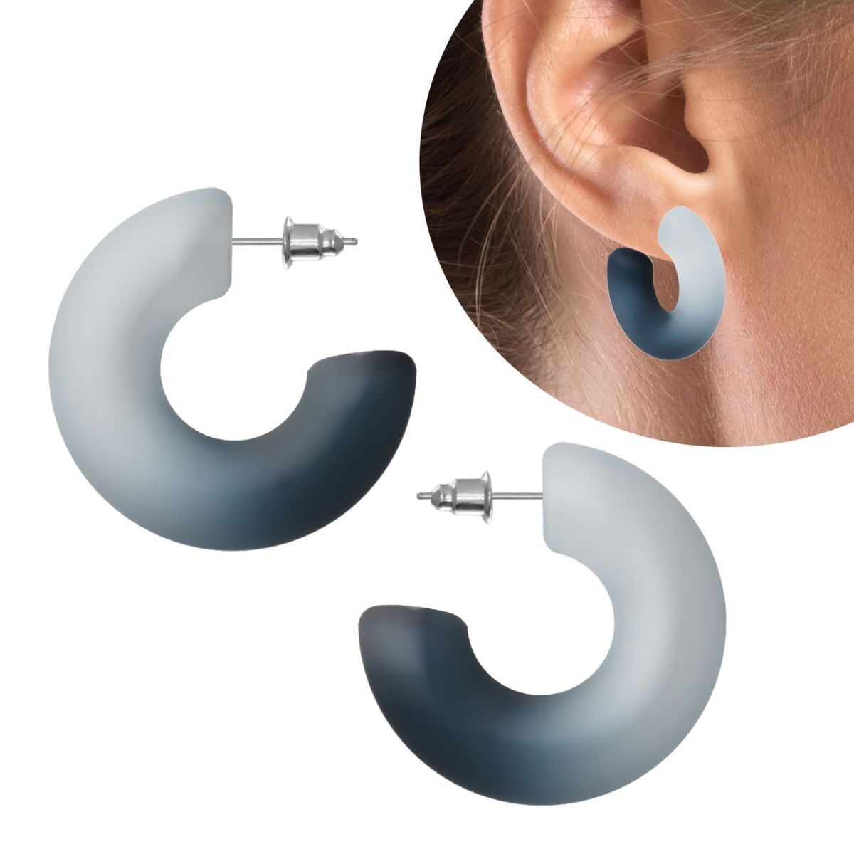 Dilatatori Per Orecchie In Silicone 10mm - Cerchi Semplice Per Piercing, Ipoallergenici E Comodi - Foto 4