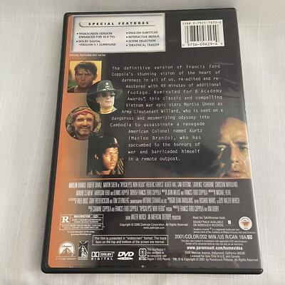 Apocalypse Now Redux DVD, G.D. Spradlin, Dennis Hopper, Harrison