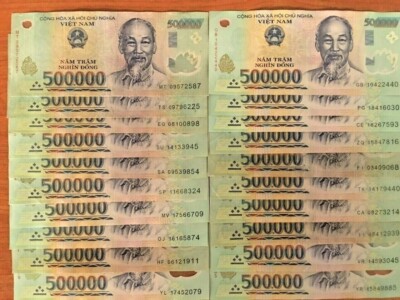 Vietnamese Dong 25 Million ( 500000 x 50 Pcs ) Vietnam 500,000 +