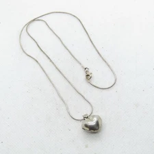 Beautiful Sterling Silver 925 Heart Locket Necklace 18" K2597