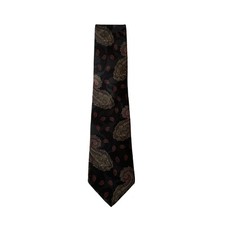 MARK SHALE MENS TIE NECKTIE MULTICOLORED 100% SILK PAISLEY BLACK MADE IN USA