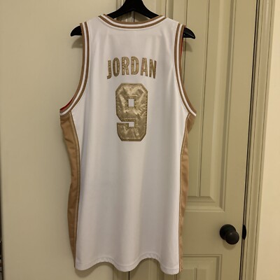 Nike Team Michael Jordan White Gold Dream Team 1992 USA #9