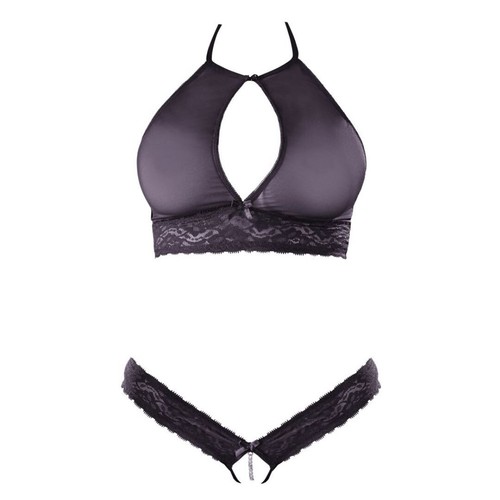 Bralette mit Neckholder plus String ouvert, L/XL - SALE - Bild 4 von 5