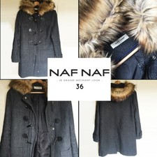 Duffle coat capuche fausse fourrure NAF NAF 36