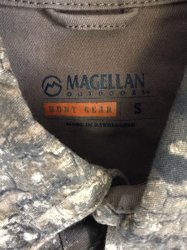 Magellan Shirt Mens Small Camouflage RealTree Timber Twill Long Sleeve Button Up - Picture 2 of 9