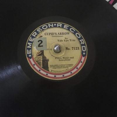 Van Eps Trio Cupid's Arrow Hawaiian Hula Medley Helena & Palskiko 78rpm 7'' Emers