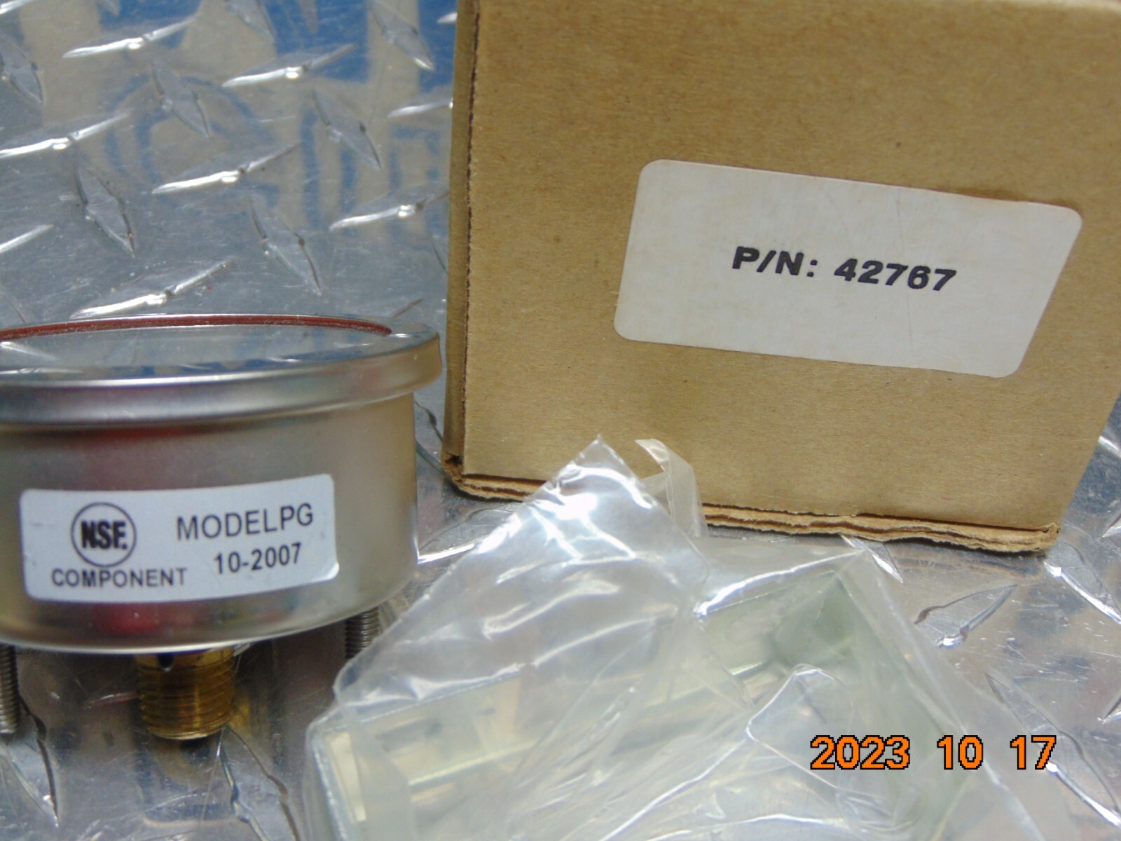 WEISS INSTRUMENTS NSF MODEL PG PRESSURE GAUGE 0-100 PSI 42767 | eBay