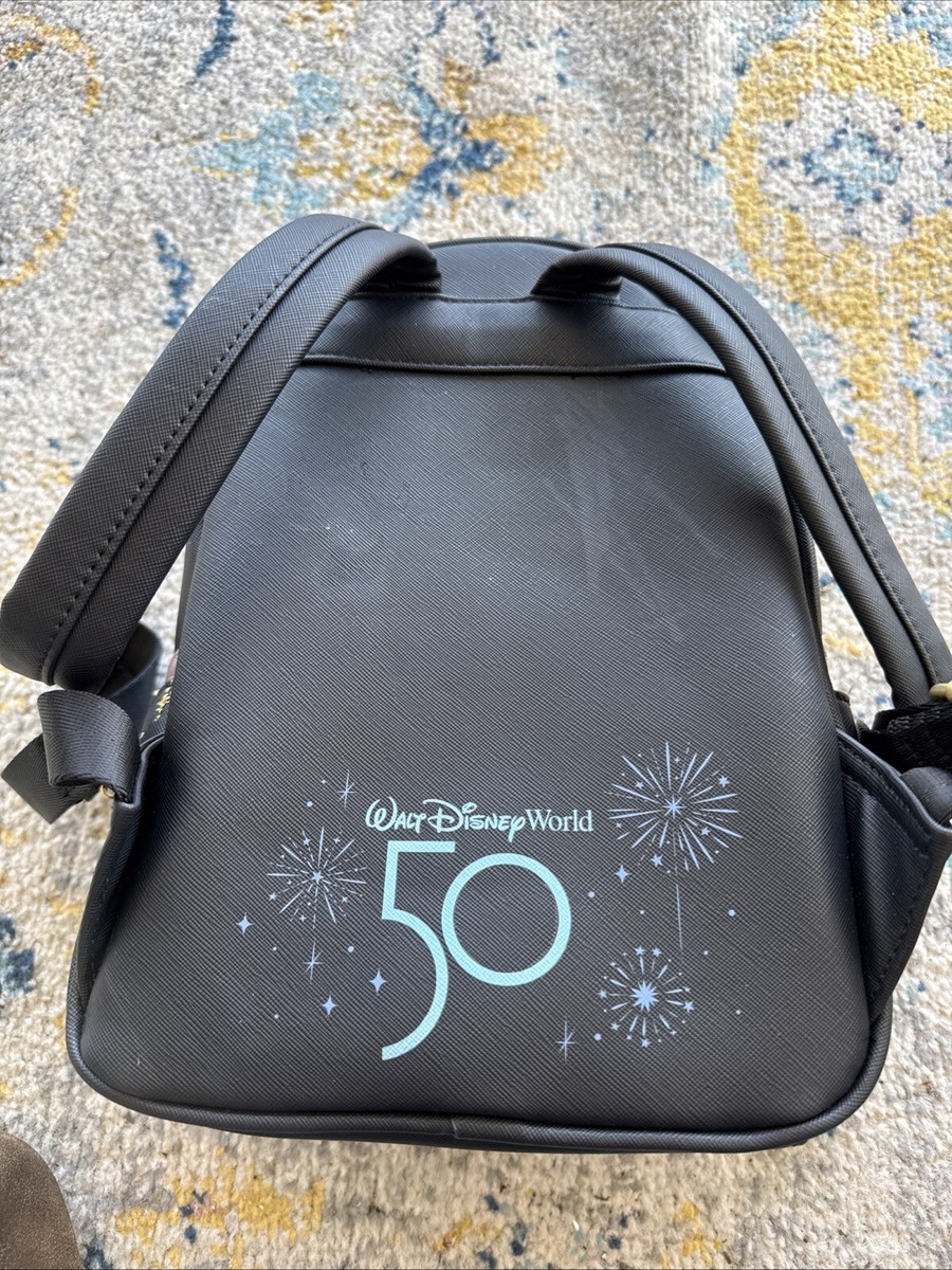 NWOT Walt Disney World 50th Anniversary Grand Finale Loungefly Mini Backpack EXCLUSIVE DROP: Loungefly Disney Parks Walt Disney World  main image 4