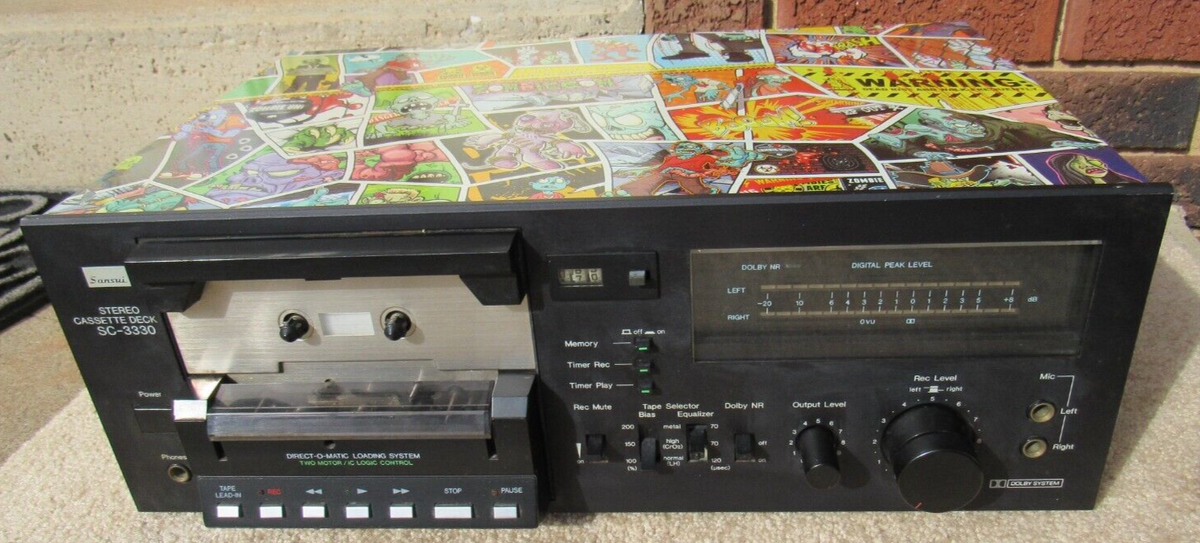 Sansui SC-3330 Vintage Stereo Cassette Tape Deck Parts Repair AS