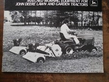 John Deere Lawn and Garden Tractors Brochure, 1978 (e13)